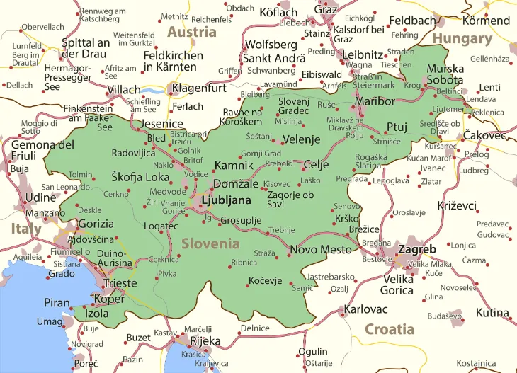 Nizsie najdete malý výber obľúbených hraničných priechodov medzi Slovinskom a Chorvátskom.